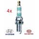 Bougieset (4x) HYUNDAI KIA Iridium Power Bougie