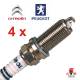 Bougieset (4x) Peugeot Citroen 1.6 - 2.0 - 2.2 16V - Iridium Torch Bougies