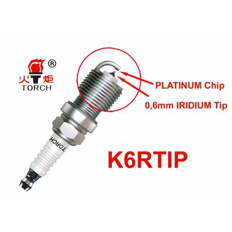 Torch K6RTIP Iridium Platinum Bougie