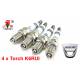 Bougieset 4x Torch K6RIU Iridium U-Groove DACIA 1.6