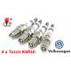 Bougieset 4x Torch K6RIU Iridium U-Groove VW 1.4 1.6 2.0