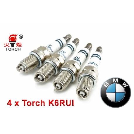 Bougieset 4x Torch K6RIU Iridium U-Groove BMW 316 318i 518i