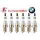 Bougieset 4x Torch K6RIU Iridium U-Groove BMW 6 cil.