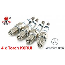 Bougieset 4x Torch K6RIU Iridium U-Groove Mercedes Benz 2.0 2.3