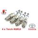 Bougieset 4x Torch K6RIU Iridium U-Groove TOYOTA 4 cil.