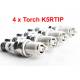 Bougieset 4x Torch K5RTIP Iridium - Platinum OPEL SAAB